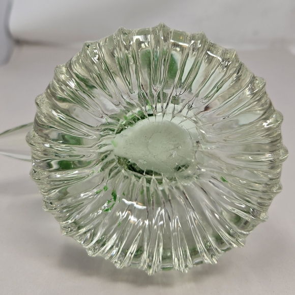 Murano Glass Duck Clear With Green & White Controlled Bubbled Get Quacked Ducky - Picture 11 of 14
